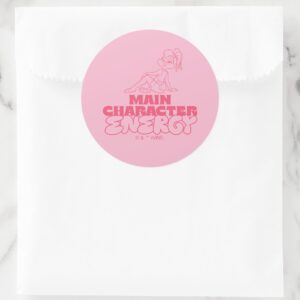 Lola Main Character Energy Classic Round Sticker