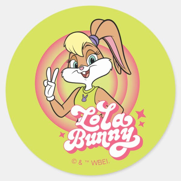 Lola_Retro_LOONEY_TUNES™_Rings_Classic_Round_Sticker_1 Lola Retro LOONEY TUNES™ Rings Classic Round Sticker