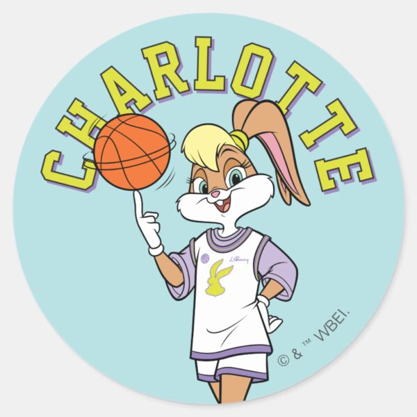 Lola's_Basketball_Spin_Classic_Round_Sticker_1 Lolas Basketball Spin Classic Round Sticker