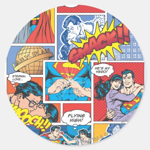 Love_Comic_Slides_-_Color_Classic_Round_Sticker_1 Love Comic Slides Color Classic Round Sticker