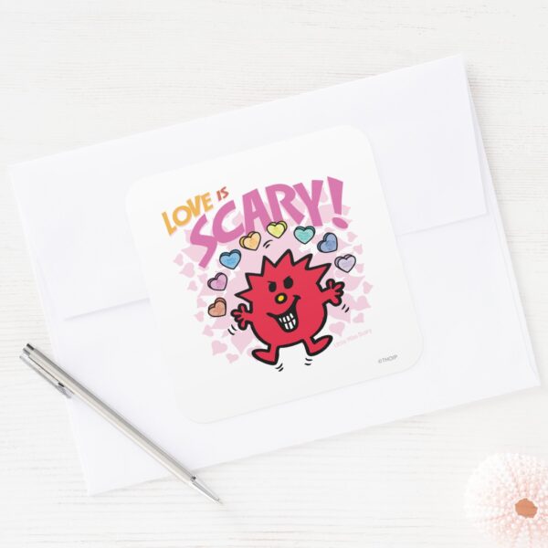Love Is Little Miss Scary Square Sticker