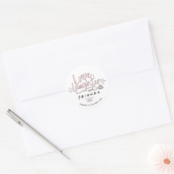 Love Laughter And FRIENDS™ Classic Round Sticker