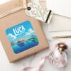 Luca Human Sea Monster Luca Theatrical Poster Square Sticker