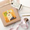 Luca Machiavelli Cat Illustration Square Sticker