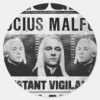 Lucius_Malfoy_Wanted_Poster_Classic_Round_Sticker_1 Lucius Malfoy Wanted Poster Classic Round Sticker