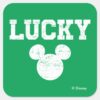 Lucky_Mickey_Mouse___St._Patrick's_Day_Square_Sticker_1 Lucky Mickey Mouse St. Patricks Day Square Sticker