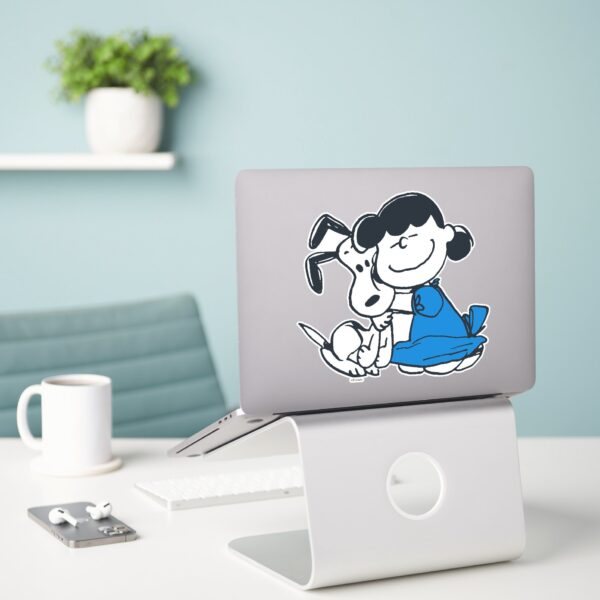 Lucy_Hugging_Snoopy_Sticker_3 Lucy Hugging Snoopy Sticker