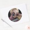 Luna_Lovegood_Peeks_Over_Glasses_Classic_Round_Sticker_3 Luna Lovegood Peeks Over Glasses Classic Round Sticker