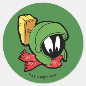 MARVIN_MARTIAN™__Outta_This_World__Holiday_Classic_Round_Sticker_1 MARVIN MARTIAN™ Outta This World Holiday Classic Round Sticker