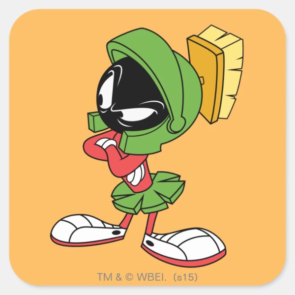 MARVIN_THE_MARTIAN™_Annoyed_Square_Sticker_1 MARVIN THE MARTIAN™ Annoyed Square Sticker