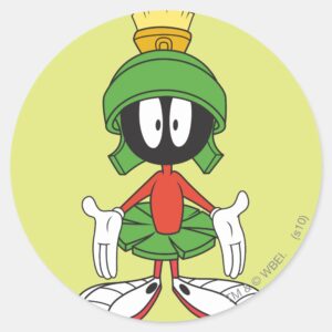 MARVIN THE MARTIAN™ Arms Open Classic Round Sticker