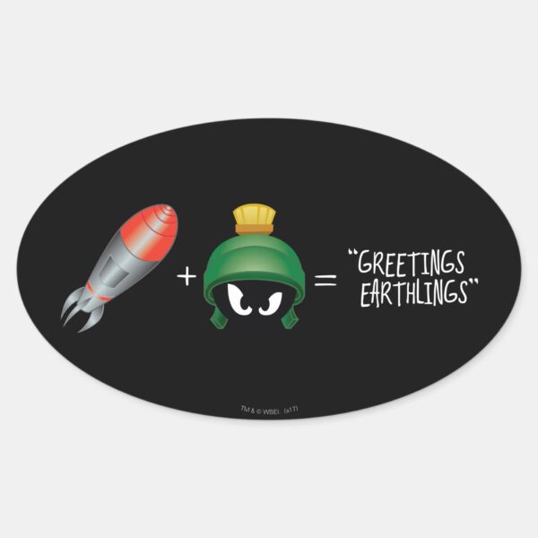 MARVIN_THE_MARTIAN™_Emoji_Equation_Oval_Sticker_1 MARVIN THE MARTIAN™ Emoji Equation Oval Sticker
