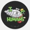 MARVIN_THE_MARTIAN™_I_Laser_Humans_Classic_Round_Sticker_1 MARVIN THE MARTIAN™ I Laser Humans Classic Round Sticker