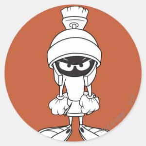 MARVIN THE MARTIAN™ Mad At You Classic Round Sticker