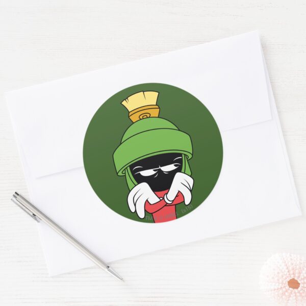 MARVIN THE MARTIAN™ Pout Classic Round Sticker