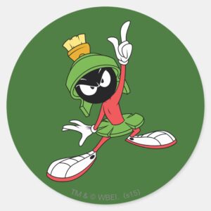 MARVIN THE MARTIAN™ Proclamation Classic Round Sticker
