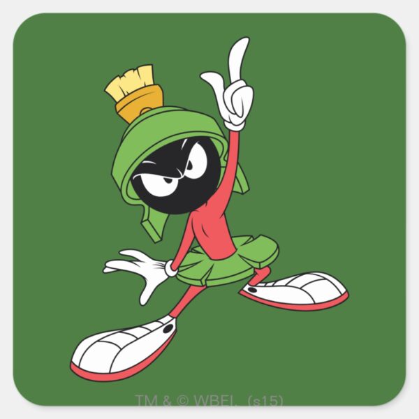 MARVIN_THE_MARTIAN™_Proclamation_Square_Sticker_1 MARVIN THE MARTIAN™ Proclamation Square Sticker