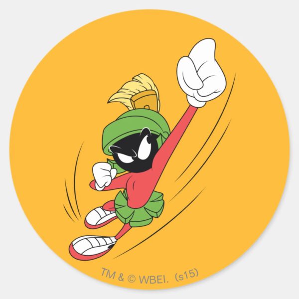 MARVIN THE MARTIAN™ Punch Classic Round Sticker