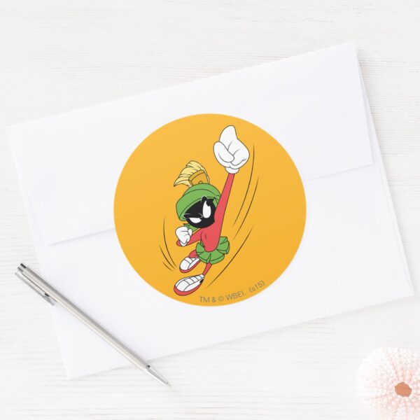 MARVIN THE MARTIAN™ Punch Classic Round Sticker