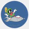 MARVIN_THE_MARTIAN™_Riding_Rocket_Classic_Round_Sticker_1 MARVIN THE MARTIAN™ Riding Rocket Classic Round Sticker