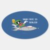 MARVIN_THE_MARTIAN™_Riding_Rocket_Oval_Sticker_1 MARVIN THE MARTIAN™ Riding Rocket Oval Sticker