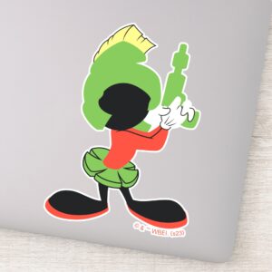 MARVIN THE MARTIAN™ Silhouette With Raygun Sticker