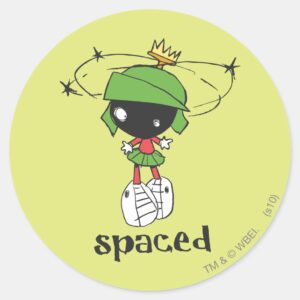 MARVIN_THE_MARTIAN™_Spaced_Classic_Round_Sticker_1 MARVIN THE MARTIAN™ Spaced Classic Round Sticker