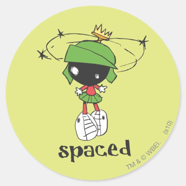 MARVIN_THE_MARTIAN™_Spaced_Classic_Round_Sticker_1 MARVIN THE MARTIAN™ Spaced Classic Round Sticker