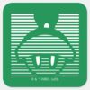 MARVIN THE MARTIAN™ Striped Icon Square Sticker