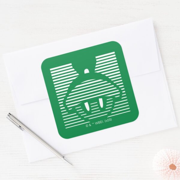 MARVIN_THE_MARTIAN™_Striped_Icon_Square_Sticker_3 MARVIN THE MARTIAN™ Striped Icon Square Sticker