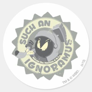 MARVIN THE MARTIAN™ Such An Ignoramus Classic Round Sticker