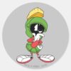 MARVIN_THE_MARTIAN™_Thinking_Classic_Round_Sticker_1 MARVIN THE MARTIAN™ Thinking Classic Round Sticker