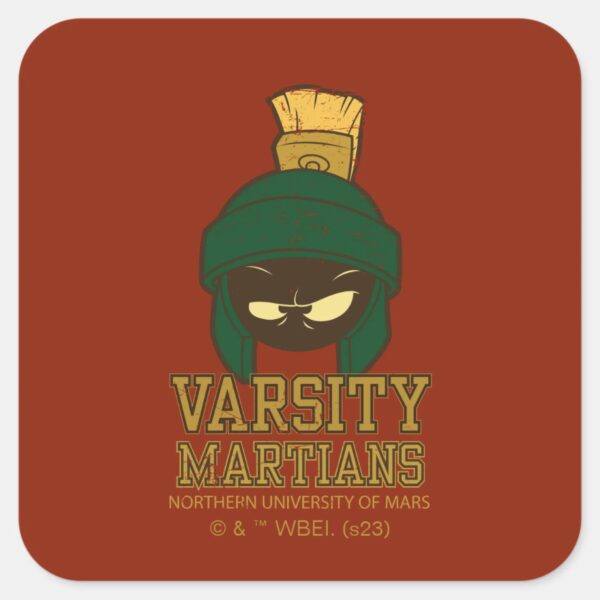 MARVIN_THE_MARTIAN™_Varsity_Collegiate_Graphic_Square_Sticker_1 MARVIN THE MARTIAN™ Varsity Collegiate Graphic Square Sticker