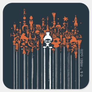 MARVIN THE MARTIAN™ Weapons Of Mass Destruction Square Sticker
