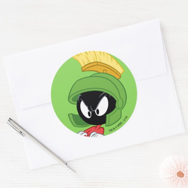 MARVIN_THE_MARTIAN™___Arms_Crossed_Classic_Round_Sticker_3 MARVIN THE MARTIAN™ Arms Crossed Classic Round Sticker