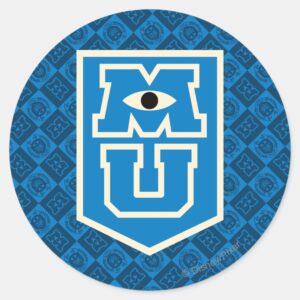 MU Flag Logo Classic Round Sticker