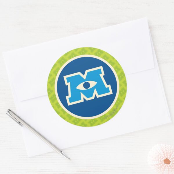 M_Circle_Logo_Classic_Round_Sticker_3 M Circle Logo Classic Round Sticker