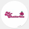 Magenta_Mr._Chatterbox_Logo_Classic_Round_Sticker_1 Magenta Mr. Chatterbox Logo Classic Round Sticker
