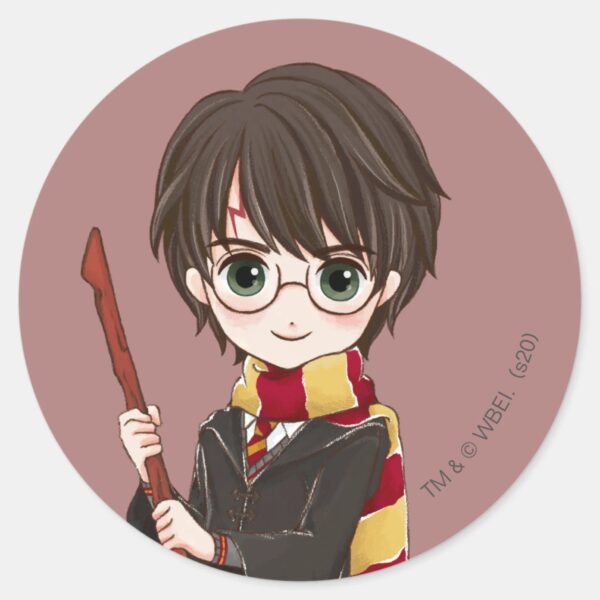 Magical_HARRY_POTTER™_Watercolor_Classic_Round_Sticker_1 Magical HARRY POTTER™ Watercolor Classic Round Sticker