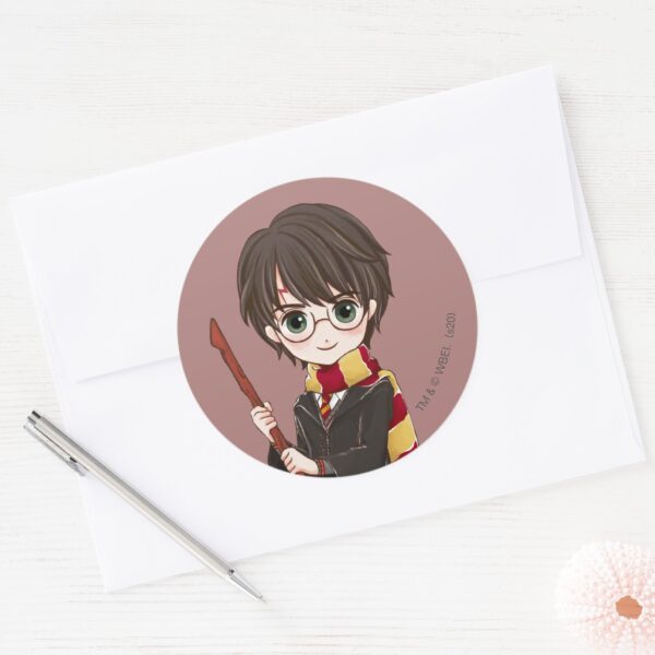Magical_HARRY_POTTER™_Watercolor_Classic_Round_Sticker_3 Magical HARRY POTTER™ Watercolor Classic Round Sticker