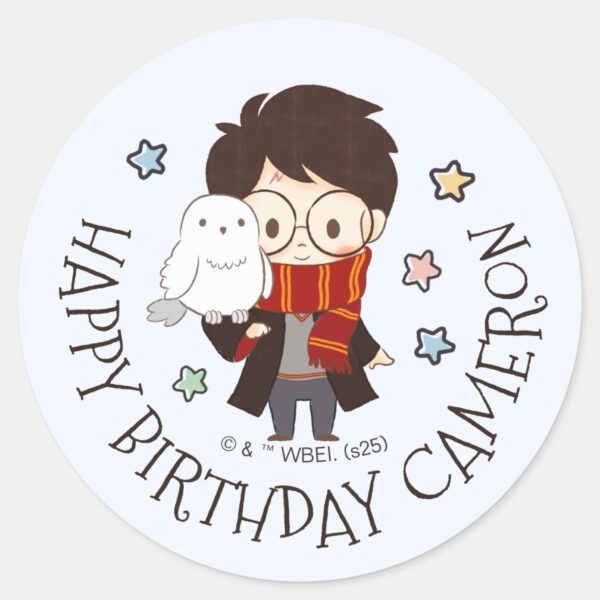 Magical_HARRY_POTTER™_and_Hogwarts_Birthday_Classic_Round_Sticker_1 Magical HARRY POTTER™ And Hogwarts Birthday Classic Round Sticker