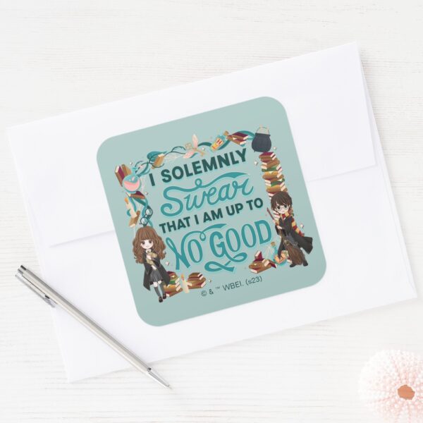 Magical_Watercolor__I_Solemnly_Swear__Square_Sticker_3 Magical Watercolor I Solemnly Swear Square Sticker