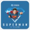 Man_of_Steel_in_Flight_Square_Sticker_1 Man Of Steel In Flight Square Sticker