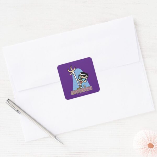 Mandark_Character_Name_Graphic_Square_Sticker_3 Mandark Character Name Graphic Square Sticker