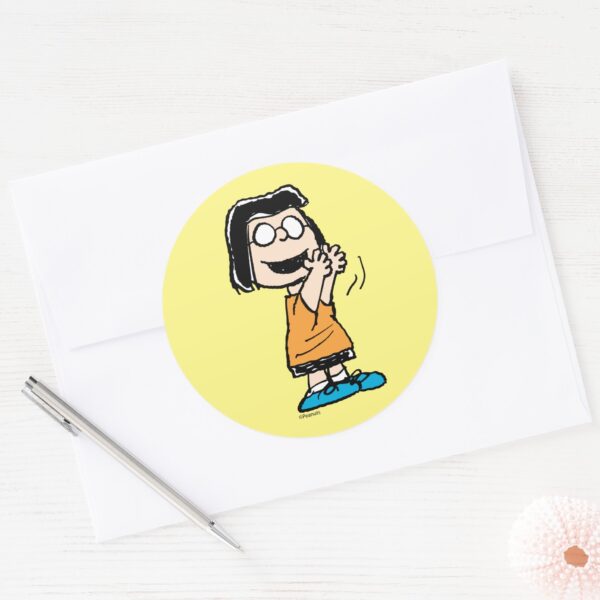 Marcie_Clapping_Classic_Round_Sticker_3 Marcie Clapping Classic Round Sticker