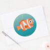 Marlin___Ocean_Here_We_Come!_Classic_Round_Sticker_3 Marlin Ocean Here We Come Classic Round Sticker