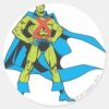 Martian_Manhunter_Poses_Classic_Round_Sticker_1 Martian Manhunter Poses Classic Round Sticker