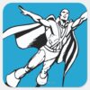 Martian_Manhunter_Soars_3_Square_Sticker_1 Martian Manhunter Soars 3 Square Sticker