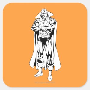 Martian Manhunter Standing Outline Square Sticker