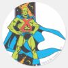 Martian_Manhunter_&_Space_Backdrop_Classic_Round_Sticker_1 Martian Manhunter Space Backdrop Classic Round Sticker